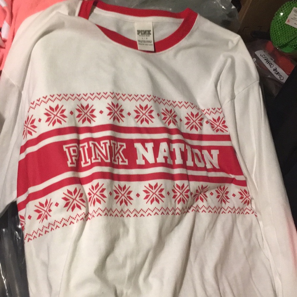 Pink Nation Long Sleeve Shirt (christmas)